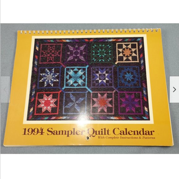 1994 Almost Amish Sampler Quilt Calendar Complete Instructions and Patterns Book - Picture 1 of 3